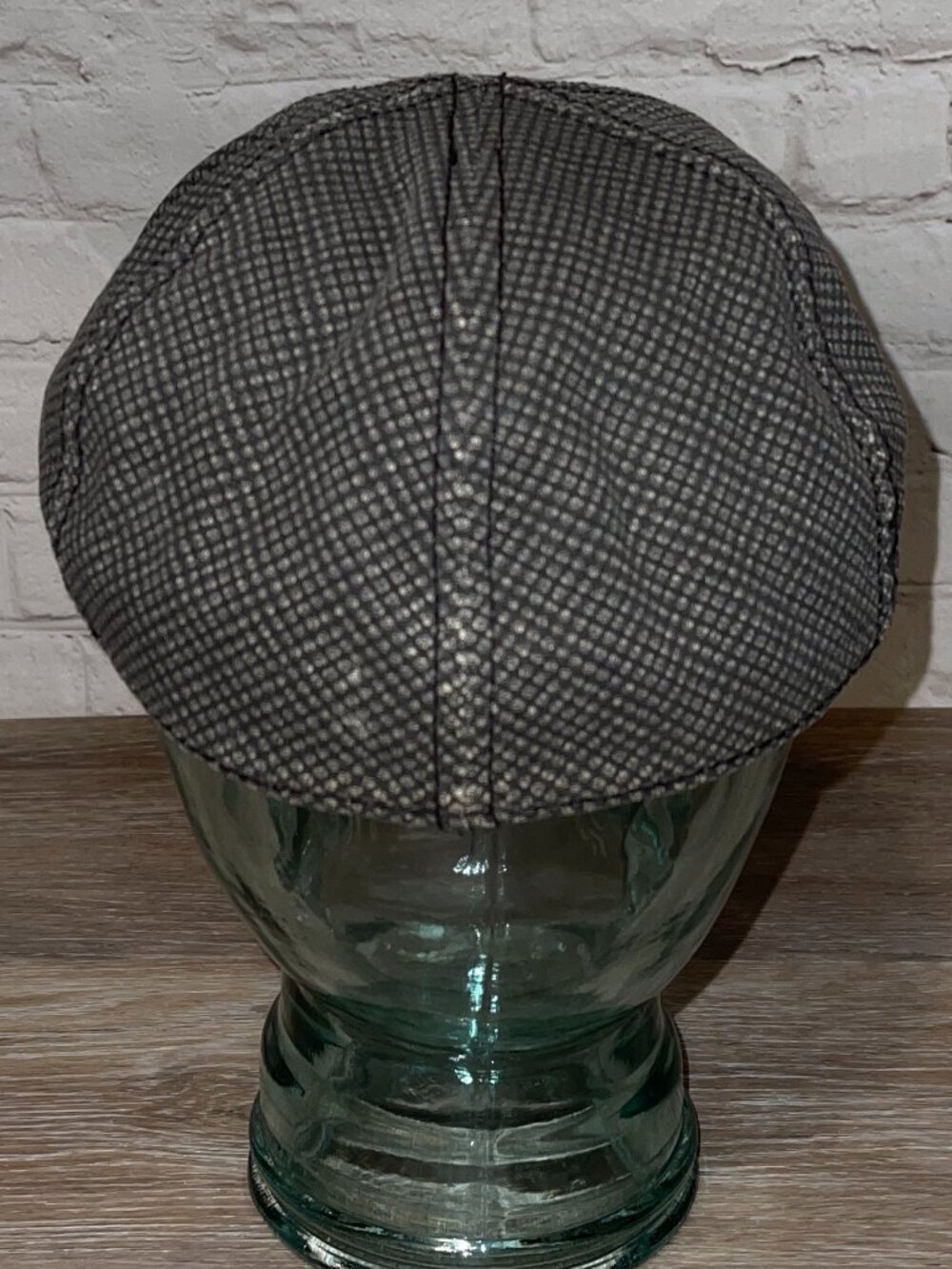 NWOT BLACK & GREY 6 PANEL NEWSBOY SCALLY CAP - Picture 3 of 9